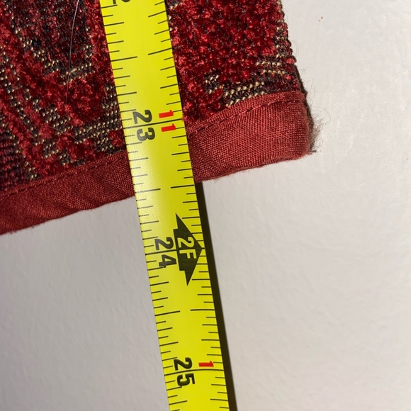 Flashback 90's Vintage Brocade Red Embroidered Buttoned Jacket Size Large - Picture 10 of 10